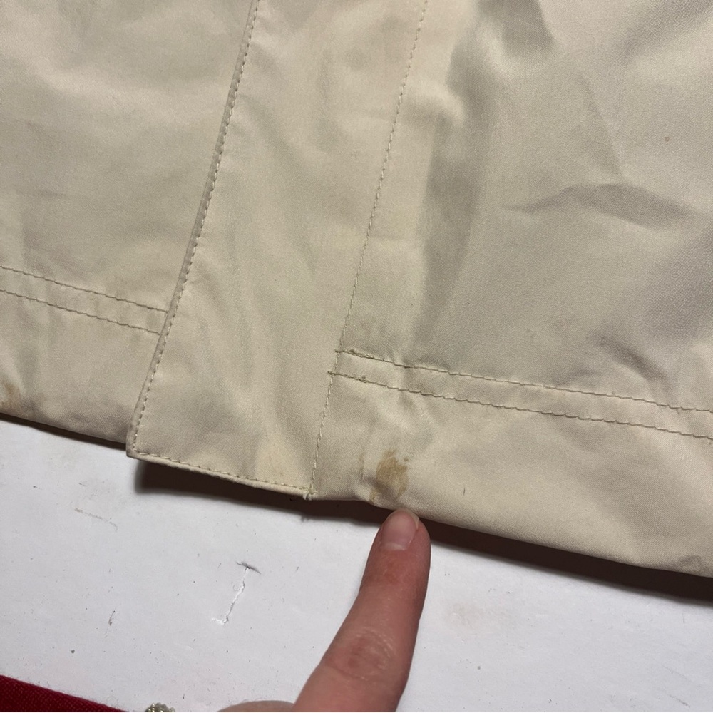 LL Bean Tan Gor-tex Nylon Men's XL Rain Coat Windbreaker - Picture 4 of 11